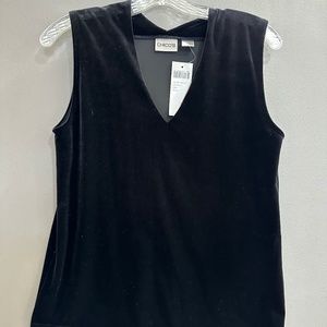 NWT-Chico's Black Velvet Tank